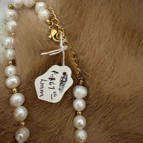 Neiman Marcus 2 Real fresh water pearls  16" vintage & S. Coventry gold plated. - Picture 3 of 13